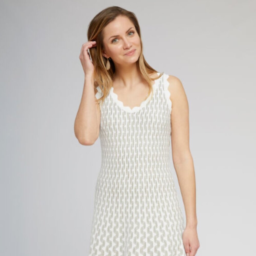 NWT Nic+Zoe Spring Fling Twirl Midi Dress, Cream Multicolor - Size Petite Small - Picture 4 of 8